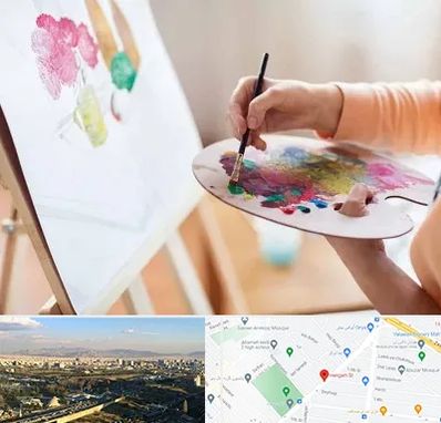 آموزشگاه نقاشی اکریلیک در هنگام