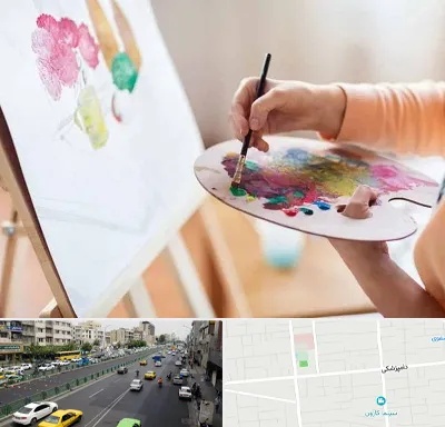 آموزشگاه نقاشی اکریلیک در خیابان دامپزشکی