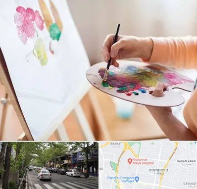 آموزشگاه نقاشی اکریلیک در ظفر 