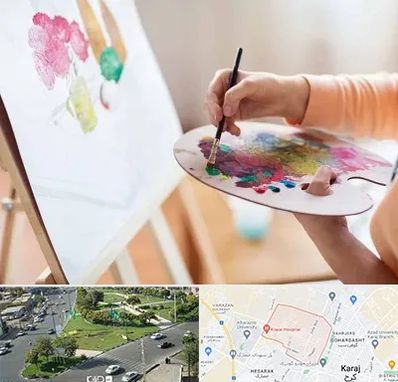 آموزشگاه نقاشی اکریلیک در شاهین ویلا کرج