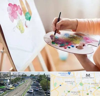 آموزشگاه نقاشی اکریلیک در جنوب تهران 