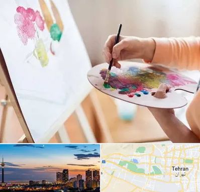 آموزشگاه نقاشی اکریلیک در غرب تهران 