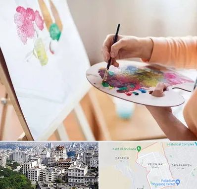 آموزشگاه نقاشی اکریلیک در ولنجک 