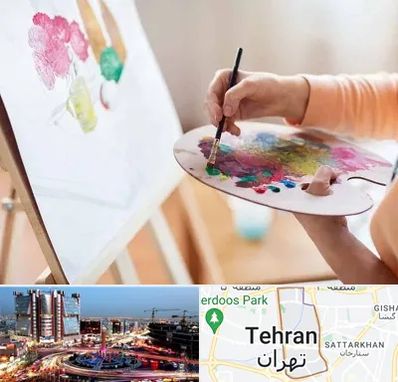 آموزشگاه نقاشی اکریلیک در صادقیه 