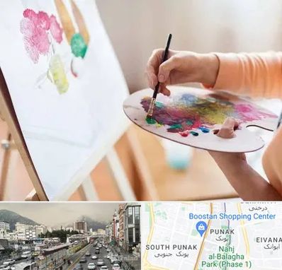 آموزشگاه نقاشی اکریلیک در پونک 