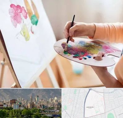 آموزشگاه نقاشی اکریلیک در جمشیدیه