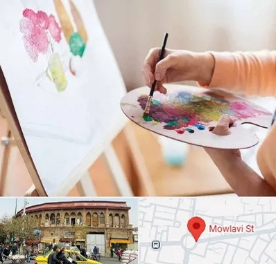 آموزشگاه نقاشی اکریلیک در مولوی