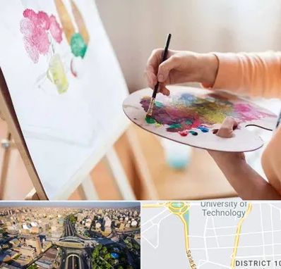 آموزشگاه نقاشی اکریلیک در استاد معین 