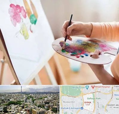 آموزشگاه نقاشی اکریلیک در گیشا 