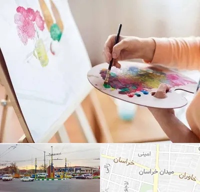 آموزشگاه نقاشی اکریلیک در میدان خراسان