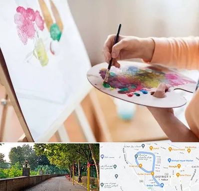 آموزشگاه نقاشی اکریلیک در بلوار گیلان رشت