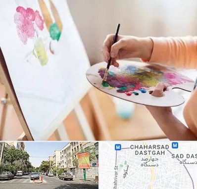 آموزشگاه نقاشی اکریلیک در چهارصد دستگاه 