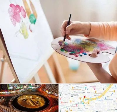 آموزشگاه نقاشی اکریلیک در میدان ولیعصر