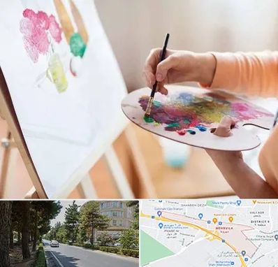 آموزشگاه نقاشی اکریلیک در مهرویلا کرج