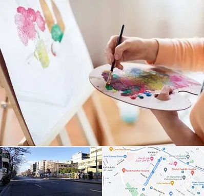 آموزشگاه نقاشی اکریلیک در خیابان ملاصدرا شیراز