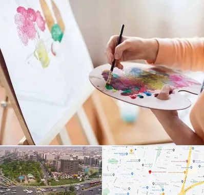 آموزشگاه نقاشی اکریلیک در آیت الله کاشانی