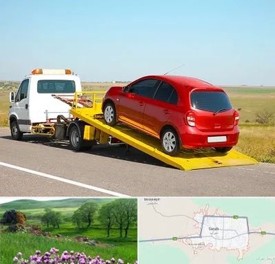 یدک کش خودرو در سراب