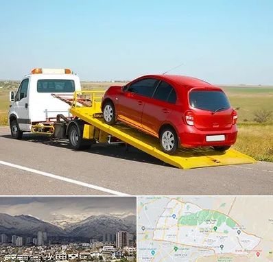 یدک کش خودرو در منطقه 4 تهران
