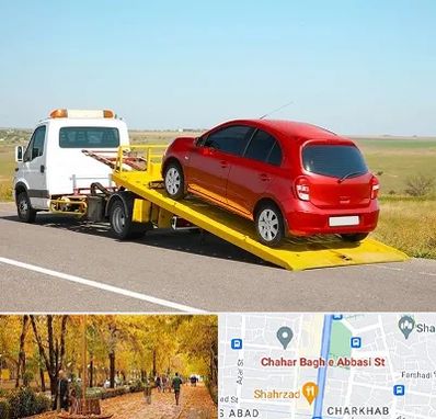 یدک کش خودرو در چهارباغ اصفهان