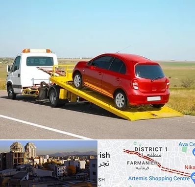 یدک کش خودرو در فرمانیه 