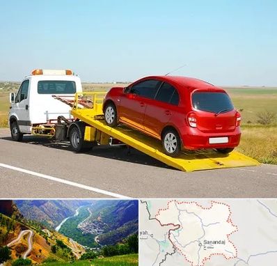 یدک کش خودرو در کردستان