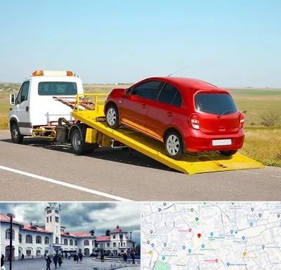 یدک کش خودرو در میدان شهرداری رشت