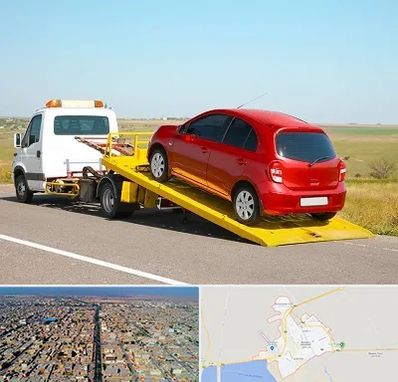 یدک کش خودرو در بندر ماهشهر