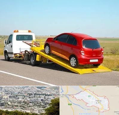 یدک کش خودرو در یاسوج