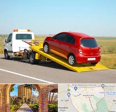 یدک کش خودرو در شهر ری