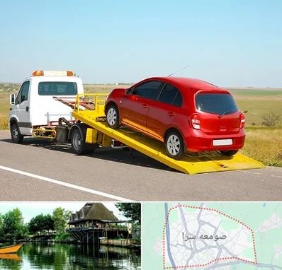 یدک کش خودرو در صومعه سرا