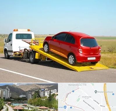 یدک کش خودرو در شهر زیبا