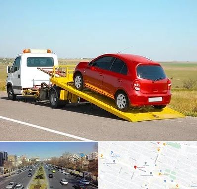 یدک کش خودرو در بلوار معلم مشهد