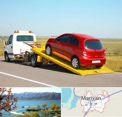یدک کش خودرو در مریوان