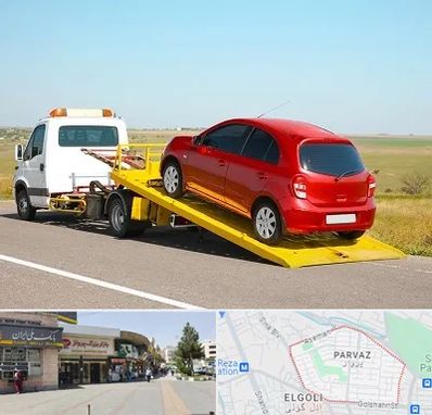 یدک کش خودرو در پرواز تبریز