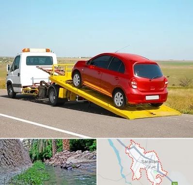 یدک کش خودرو در سراوان