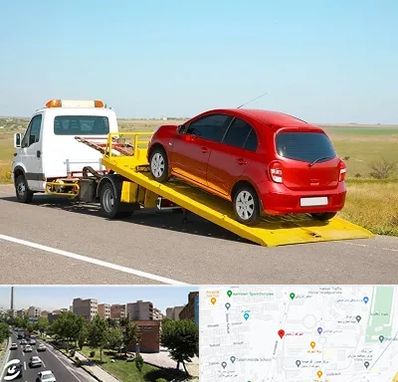 یدک کش خودرو در شهرک آزمایش