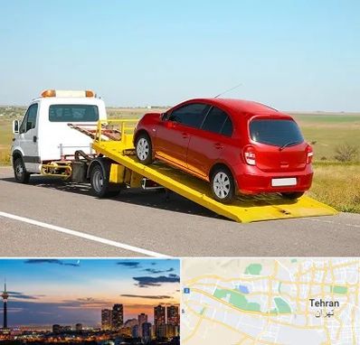 یدک کش خودرو در غرب تهران 