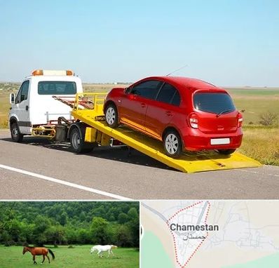 یدک کش خودرو در چمستان