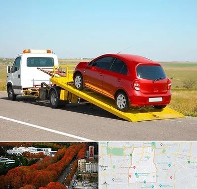 یدک کش خودرو در منطقه 6 تهران