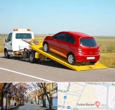 یدک کش خودرو در تربیت تبریز