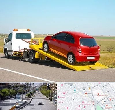 یدک کش خودرو در خیابان زند شیراز