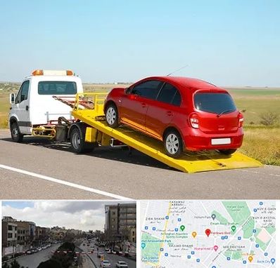 یدک کش خودرو در بلوار فردوسی مشهد