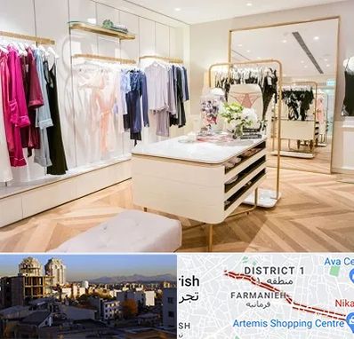 فروشگاه لباس زیر زنانه در فرمانیه 