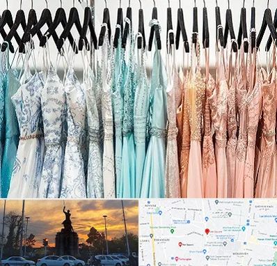 فروشگاه لباس مجلسی دخترانه در میدان حر