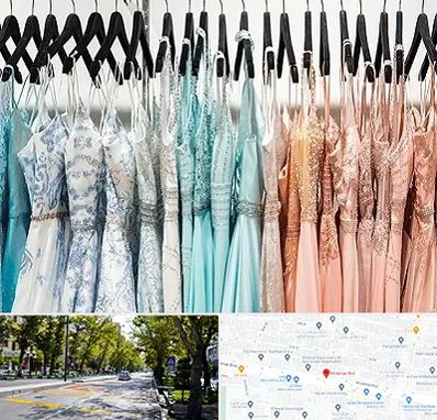 فروشگاه لباس مجلسی دخترانه در میرداماد