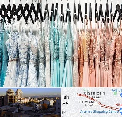 فروشگاه لباس مجلسی دخترانه در فرمانیه 