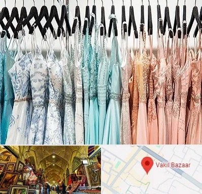 فروشگاه لباس مجلسی دخترانه در بازار وکیل شیراز