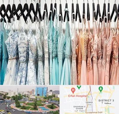 فروشگاه لباس مجلسی دخترانه در ونک 