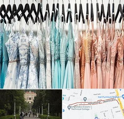 فروشگاه لباس مجلسی دخترانه در بلوار معلم رشت 