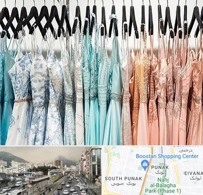 فروشگاه لباس مجلسی دخترانه در پونک 